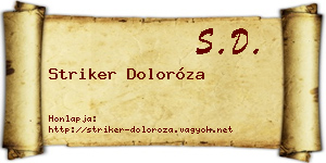 Striker Doloróza névjegykártya